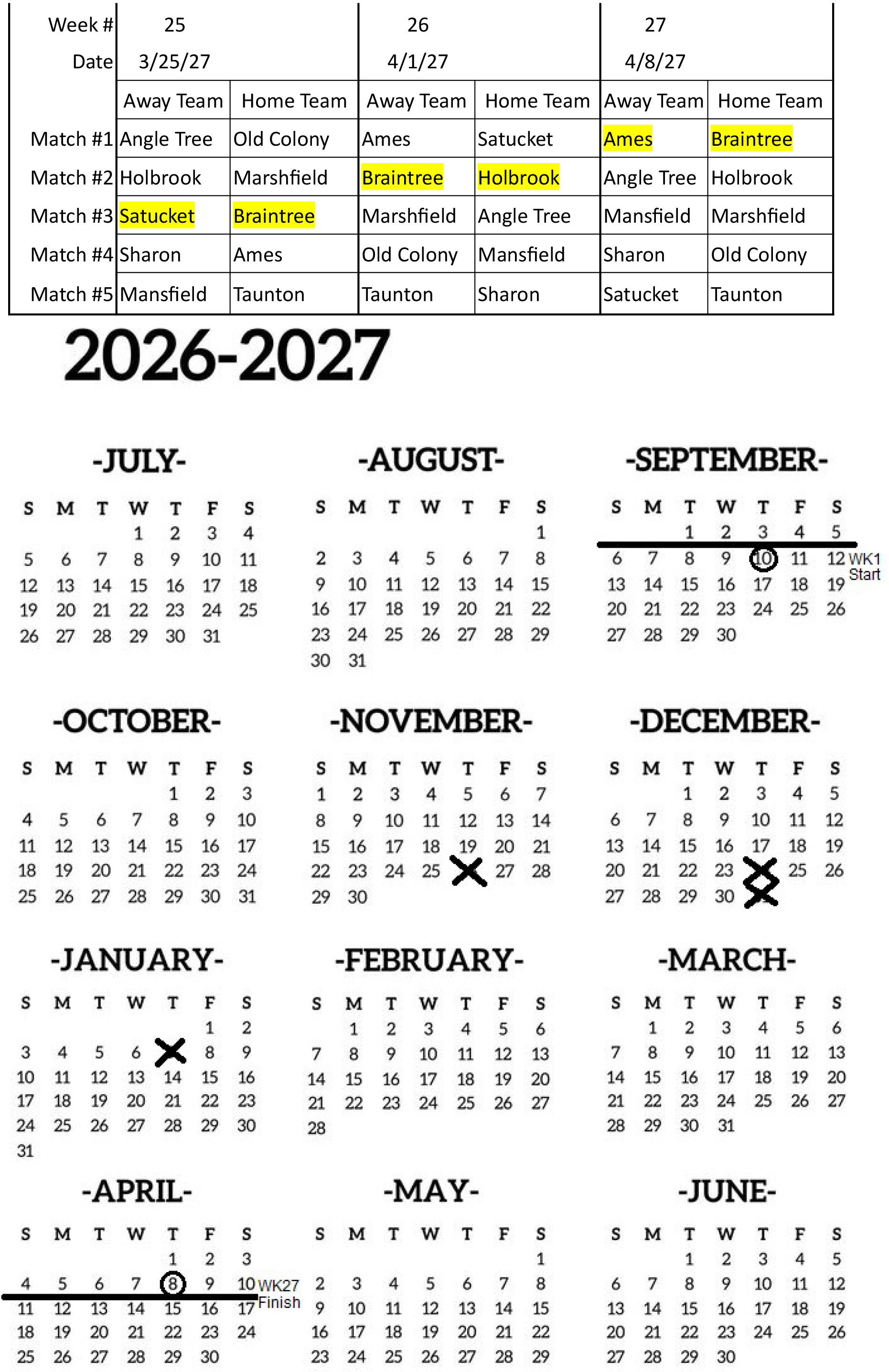 2025 2026 Pistol Schedule 2